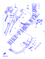 MAITRE CYLINDRE DE FREIN ARRIERE pour Yamaha SRX600N (20.0KW de 1987
