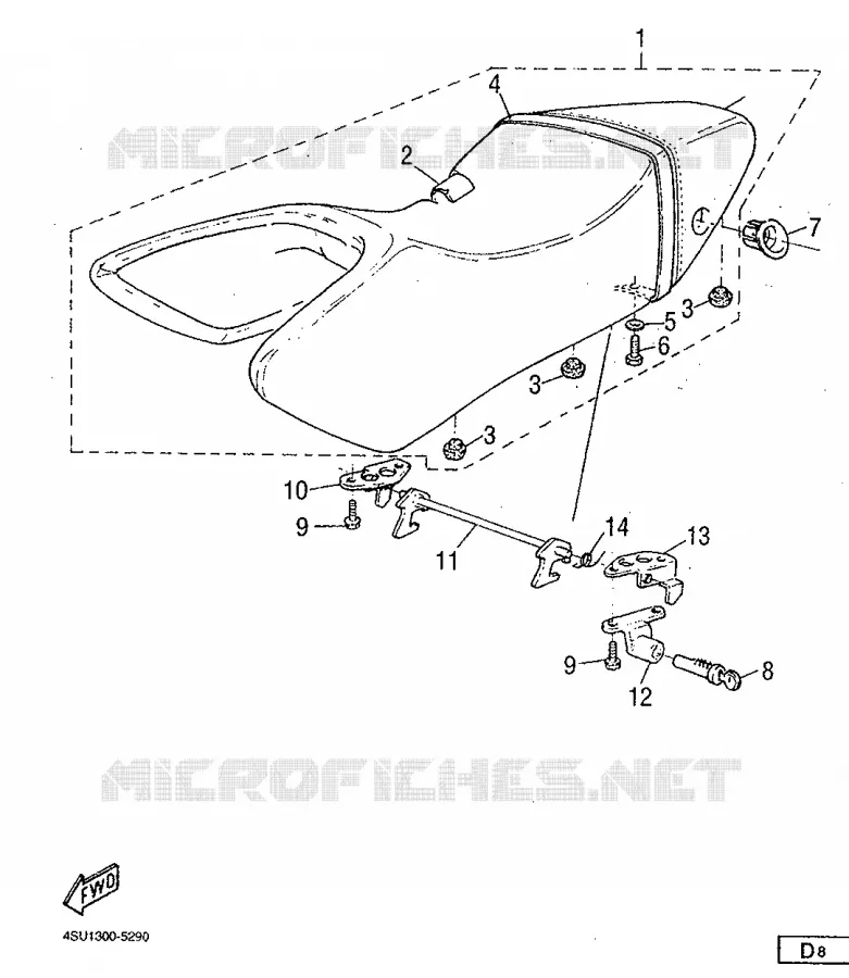 SELLE Yamaha MOTO 660 1995 SZR  SZR660