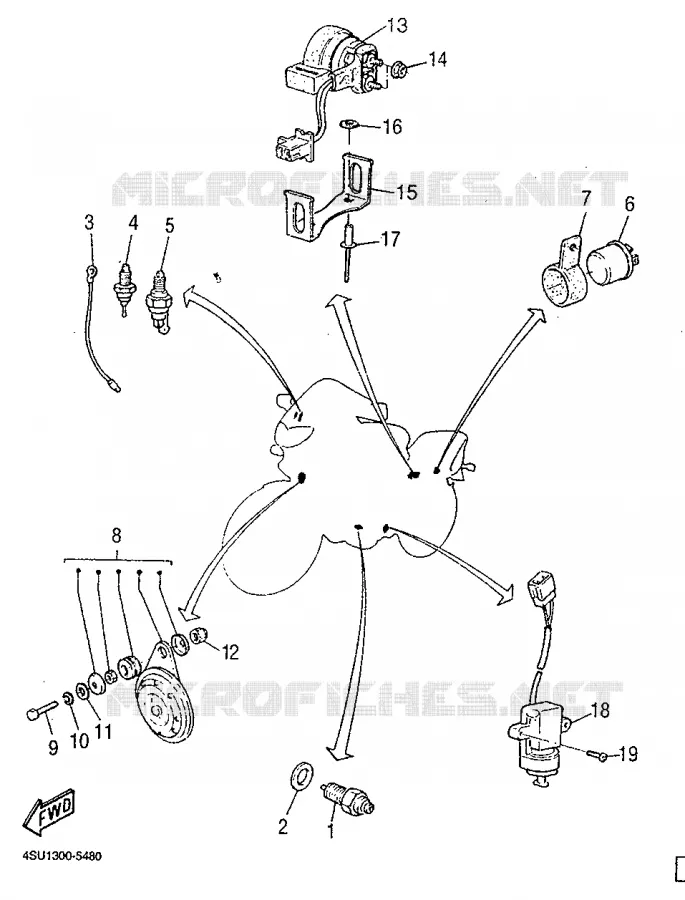 PARTIE ELECTRIQUE 2 Yamaha MOTO 660 1995 SZR  SZR660