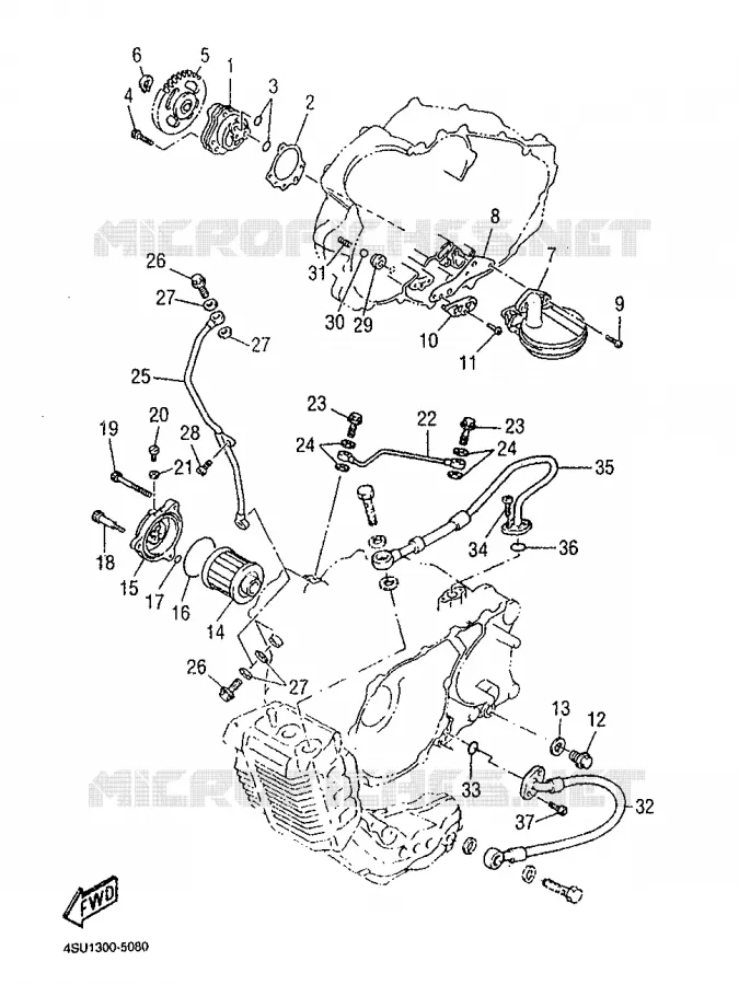 POMPE A HUILE Yamaha MOTO 660 1997 SZR  SZR660