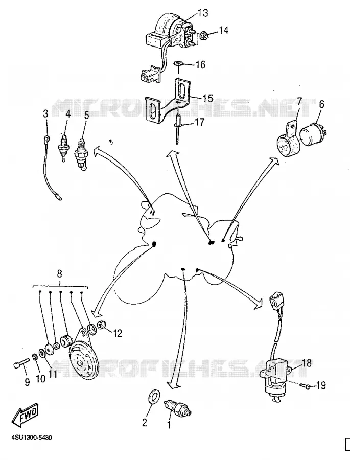 PARTIE ELECTRIQUE 2 Yamaha MOTO 660 1997 SZR  SZR660