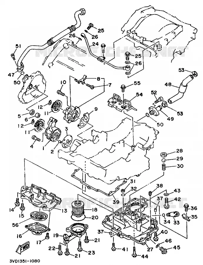 POMPE A HUILE Yamaha MOTO 850 1991 TDM  TDM850