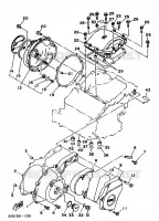 CARTER   MOTEUR 1 pour Yamaha TDM850 de 1991