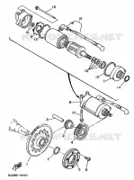 EMBRAYAGE DE DEMARREUR pour Yamaha TDM850 de 1991