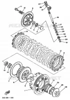 EMBRAYAGE DE DEMARREUR pour Yamaha TDM850 de 1991