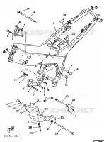 CADRE pour Yamaha TDM850 de 1991