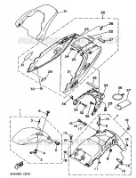 GARDE BOUE pour Yamaha TDM850 de 1991