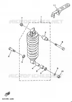 AMORTISSEUR ARRIERE pour Yamaha TDM850 de 1991