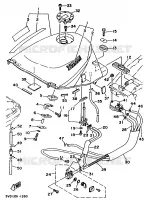 RESERVOIR A ESSENCE pour Yamaha TDM850 de 1991