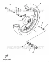 ROUE AVANT pour Yamaha TDM850 de 1991