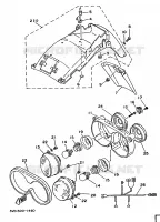 ALTERNATIVE GARDE BOUE / PHARE   FINLANDE pour Yamaha TDM850 de 1991