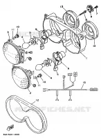 ALTERNATIVE PHARE   ITALIE pour Yamaha TDM850 de 1991