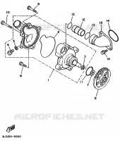 POMPE A EAU pour Yamaha TDM850 de 1991