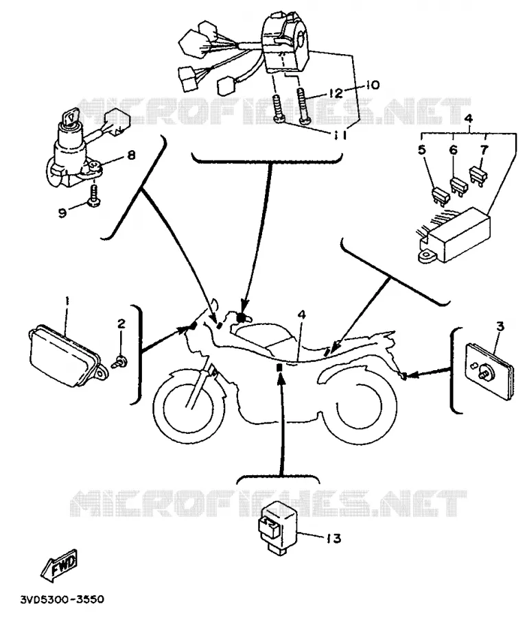 ALTERNATIVE ELECTRIQUE Yamaha MOTO 850 1993 TDM  TDM850