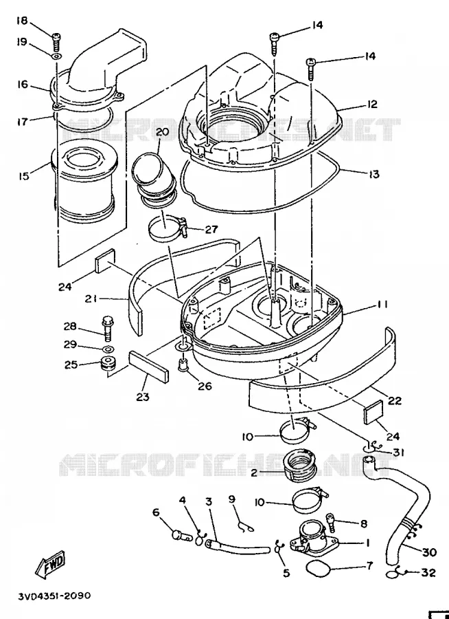ADMISSION Yamaha MOTO 850 1994 TDM  TDM850