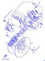 ETRIER DE FREIN AVANT pour Yamaha TDM850H (57KW) de 1991