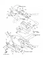 RADIATEUR / DURITES pour Yamaha TDM850N de 2001