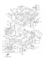 CARTER MOTEUR pour Yamaha TDM850N de 2001