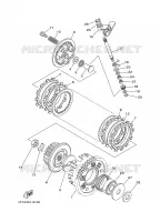 EMBRAYAGE DE DEMARREUR pour Yamaha TDM850N de 2001