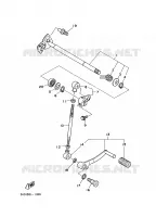 AXE DE SELECTEUR / PEDALE pour Yamaha TDM850N de 2001