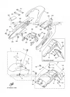 GARDE BOUE pour Yamaha TDM850N de 2001