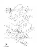 BRAS ARRIERE pour Yamaha TDM850N de 2001
