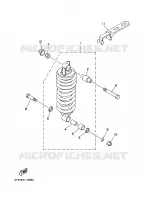 AMORTISSEUR ARRIERE pour Yamaha TDM850N de 2001