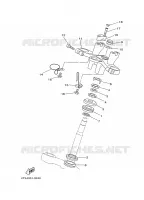 DIRECTION pour Yamaha TDM850N de 2001