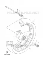 ROUE AVANT pour Yamaha TDM850N de 2001