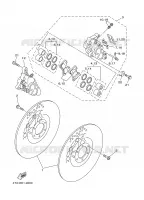 ETRIER DE FREIN AVANT pour Yamaha TDM850N de 2001