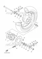 ROUE ARRIERE pour Yamaha TDM850N de 2001
