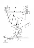 MAITRE CYLINDRE DE FREIN ARRIERE pour Yamaha TDM850N de 2001