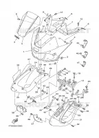 CARENAGES 1  pour Yamaha TDM850N de 2001