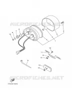 FEU ARRIERE pour Yamaha TDM850N de 2001