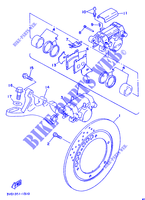 ETRIER / DISQUE DE FREIN ARRIERE pour Yamaha TDM850N (37KW) de 1991