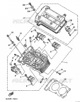 CULASSE pour Yamaha TDM850N (37KW) de 1992