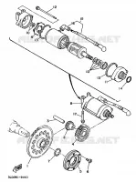 EMBRAYAGE DE DEMARREUR pour Yamaha TDM850N (37KW) de 1992