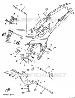 CADRE pour Yamaha TDM850N (37KW) de 1992
