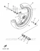 ROUE AVANT pour Yamaha TDM850N (37KW) de 1992