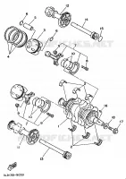 VILEBREQUIN / PISTON pour Yamaha TDM850N (37KW) de 1992