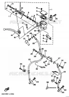 MAITRE CYLINDRE AVANT pour Yamaha TDM850N (37KW) de 1992