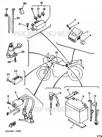 PARTIE ELECTRIQUE 1 pour Yamaha TDM850N (37KW) de 1992