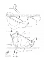 CARENAGES 1  pour Yamaha BW'S 50 de 2008