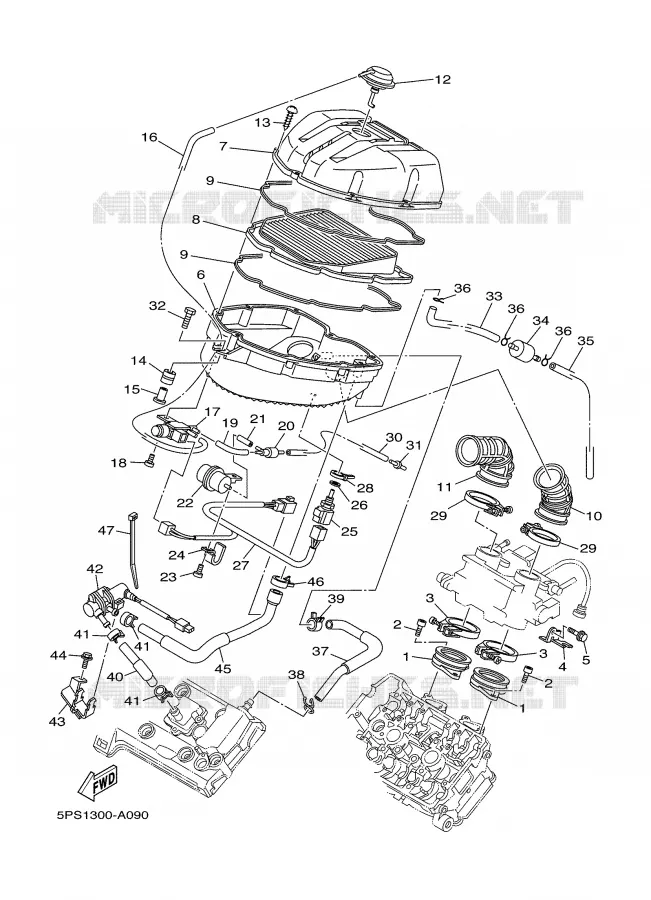 ADMISSION Yamaha MOTO 900 2002 TDM  TDM900P