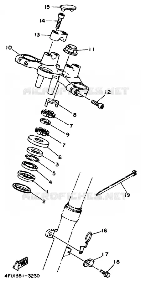 DIRECTION Yamaha MOTO 125 1995 TDR  TDR125