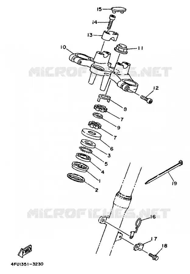 DIRECTION Yamaha MOTO 125 1996 TDR  TDR125