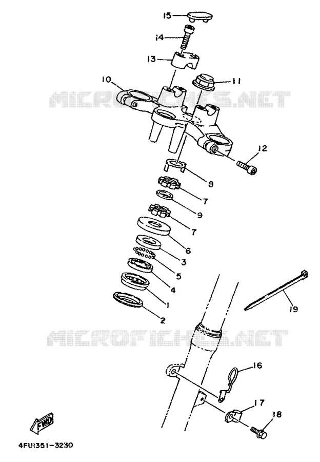 DIRECTION Yamaha MOTO 125 1998 TDR  TDR125