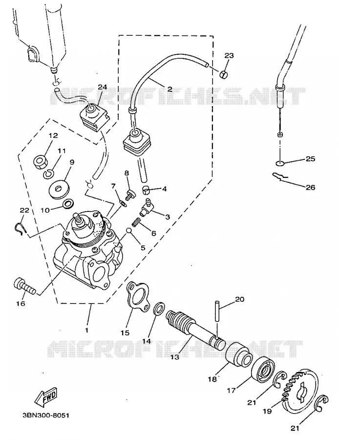 POMPE A HUILE Yamaha MOTO 125 1998 TDR  TDR125