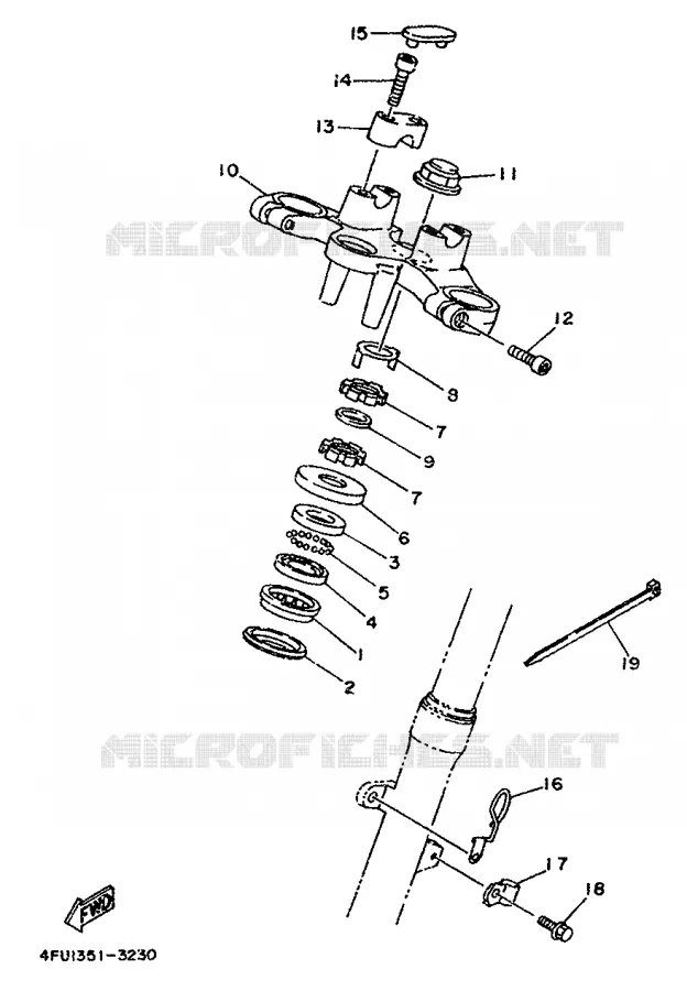 DIRECTION Yamaha MOTO 125 1999 TDR  TDR125