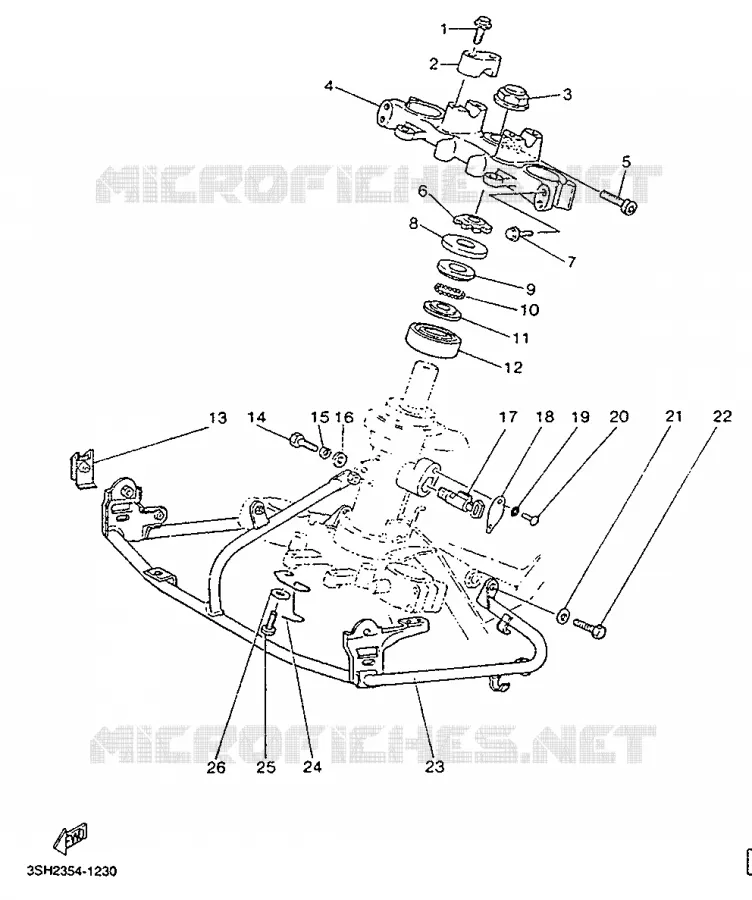 DIRECTION Yamaha MOTO 125 1992 TDR  TDR125R